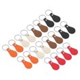 thumbnail image 1 of Unique Bargains Leather Key Fob Kit, 20 Pack PU Leather Key Fob Blanks and Key Rings for Laser Engraving, 5 Colors, 1 of 6