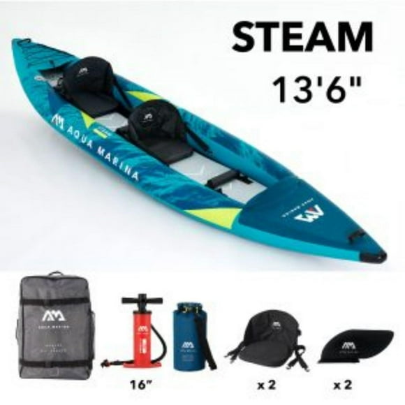 Aqua Marina - 2022 STEAM-412 Versatile/Whitewater 2-person Kayak
