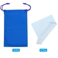 thumbnail image 3 of Uxcell 11"x7" Ski Goggle Bag Microfiber Goggle Pouch with Glasses Cloth Draw String, Blue 3 Pack, 3 of 6