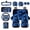 Blue Lightning Galaxy Wolf, variant on chaqlin Black White Zebra Print Car Seat Cover Full Set 16 Pieces Car Interior Accessories Set with Steering Wheel Cover Headrest Covers Sun Visor Storage Bag View Mirror Cover