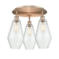 thumbnail image 3 of Innovations Lighting  Cindyrella - 3 Light 19" Flush Mount Antique Copper/Seedy, 3 of 5