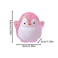 thumbnail image 3 of Penguin Squishy Toy with Glitter Design and Slow Rising Feature, 1-Pack, Assorted Colors, for Kids 3-5, Relaxation Squeeze Toy, 3 of 6