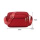 thumbnail image 1 of Bolsa de mensajero a cuadros de color sólido de lona retro para mujer, grandes (rojo) Likrtyny Para Estrenar, 1 of 8
