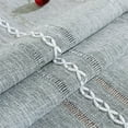 thumbnail image 4 of Namzi Rustic Table Runner with Tassels, Cotton Linen Table Decoration for Holiday Party, Farmhouse Table Runners, Wedding and Dining Decorations, 90 Inches, Light Grey, 4 of 5