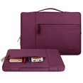 thumbnail image 3 of MOSISO Laptop Sleeve 14 Inch Notebook Briefcase Handbag for ThinkPad/Chromebook Polyester Carrying Sleeve Case Bag for 15 Inch MacBook Pro With Touch Bar, Wine Red, 3 of 7