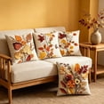thumbnail image 6 of Lzobxe 4 Pack Halloween Pillowcases, Decorative Outdoor Cushion Cover, 45x45cm Ghost Pumpkin Throw Pillow Cover for Sofa Couch Home Party Decor, 6 of 6