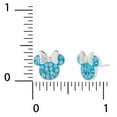 thumbnail image 4 of Disney Minnie Mouse Birthstone Sterling Silver Crystal Stud Earrings-More Colors, 4 of 4