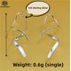 thumbnail image 3 of Pendientes de plata de ley 925 Yuxing en espiral colgantes para mujer, 3 of 5
