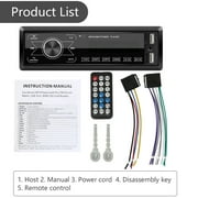 Full Touch Keys Dual USB 12V Car Radio MP3 Player Vehicle Stereo Audio with Remote Control