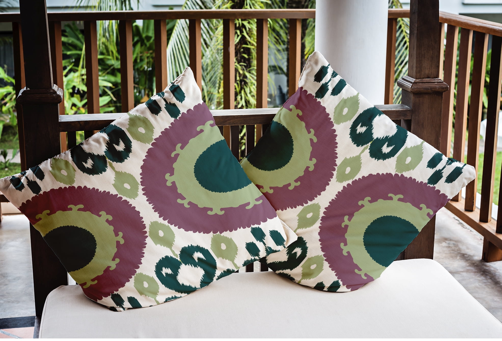 Simply Daisy 20" x 20" Multi-color Polyester Throw Pillow