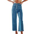 thumbnail image 2 of Tittly Wide Leg Pants Woman Jeans for Women Women's Wide Leg Jeans High Waisted Stretchy Straight Leg Jeans Loose Denim Pants With Pocket Sweatpants Women Baggy Pants Sky Blue M, 2 of 8
