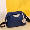 thumbnail image 4 of Bolso bandolera informal, sencillo, ligero y de gran capacidad, color azul, 4 of 5