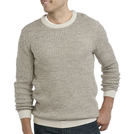 George - Men's Fisherman Crewneck Sweater - Walmart.com