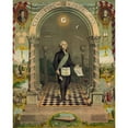 thumbnail image 3 of Strobridge and Gerlach 15x18 Black Modern Framed Museum Art Print Titled - George Washington-freemason, 3 of 5
