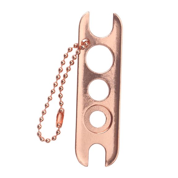 SIEYIO Essential Bottle Opener Stainless Steel Glues Bottle Opener Roller Bottle Opener with Keychain for Roller Balls and Caps