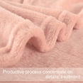 thumbnail image 3 of Piccocasa Soft Microplush Fleece Throw Blanket, Queen, Light Pink, Low Temperature Wash, 3 of 4
