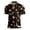 3#Black, variant on BRANROY Halloween Active Golf Shirts Men - Funny Graphic Short Sleeve Button Down Casual Polo Tops with Novelty Print and Breathable Mesh for Summer Vacation,Beige L