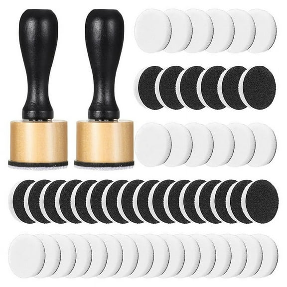 62Pack Ink Blending Tool - 2Pcs Mini Applicator Tools and 60Pcs Replacement Foam Pads, Ink Paints Mixing Blending Tool,1 set * scrapbooking supplies