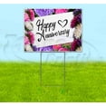 thumbnail image 1 of Happy Anniversary (18" x 24") Yard Sign, Includes Metal Step Stake, 1 of 6