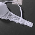 thumbnail image 7 of Sopiago Women's Full Coverage Bras Unlined Lace Sexy Plus Size Seamless Bra for Women White,L, 7 of 7