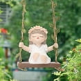 thumbnail image 4 of Swinging Girl Garden Statue - Resin Outdoor Decor for Yard or Patio, 4 of 5