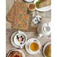 thumbnail image 4 of Brown Red Floral Boho Kitchen Dish Towels for Drying Dishes Set of 3, Vintage Ethnic Tribe Abstract Art Waffle Weave Microfiber Hand Tea Bathroom Towels Quick Dry & Absorbent Towel 15.7x23.6, 4 of 7