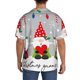 thumbnail image 3 of Fotbe Merry Christmas Gnome1 Camisa Estampada de Manga Corta para Hombre, Casual de Verano, Estilo Playero, Sin Arrugas-Small, 3 of 5