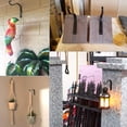 thumbnail image 6 of SPRING PARK 2Pcs 5 Inch Outdoor Decorative Iron Small Plant Lantern Hooks for Wall Hanging, 6 of 7