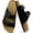 Black Suede, variant on Unisex 100% Genuine Suede Summer Sandals, Arch Support Cork Footbed Slide Sandal with Double Adjustable Buckle Slip On Shoes for Women Men