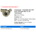 thumbnail image 2 of Turbocharger - Compatible with 1999 Ford F-550 Super Duty 7.3L V8 Turbocharged, 2 of 5