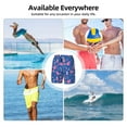 thumbnail image 5 of Kdxio Science Experiment Print Men's Swim Trunks with Compression Liner 7 Inch Inseam Quick Dry Swim Shorts, 5 of 5