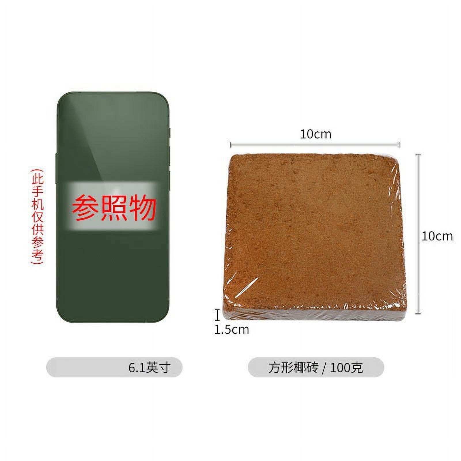 HCBY Coco Coir Brick, 100% Natural Compressed Coconut Fiber, Organic Potting Soil Mix for Plants, High Water Retention Growing Medium for Garden, Hydroponics & Seedling