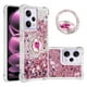 thumbnail image 1 of Funda para Xiaomi Redmi Note 12 Pro 5G con Brillo Líquido Flotante, Purpurina, Parachoques y Anillo Giratorio Soporte, 1 of 5