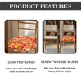 thumbnail image 5 of SEANATIVE Thanksgiving Dining Chair Covers Set of 6 Pumpkin Chair Covers for Dining Room Chair Maple Leaves Kitchen Chair Seat Decorative Cover Dining Stool Covers Fall Chairs Decor, 5 of 7