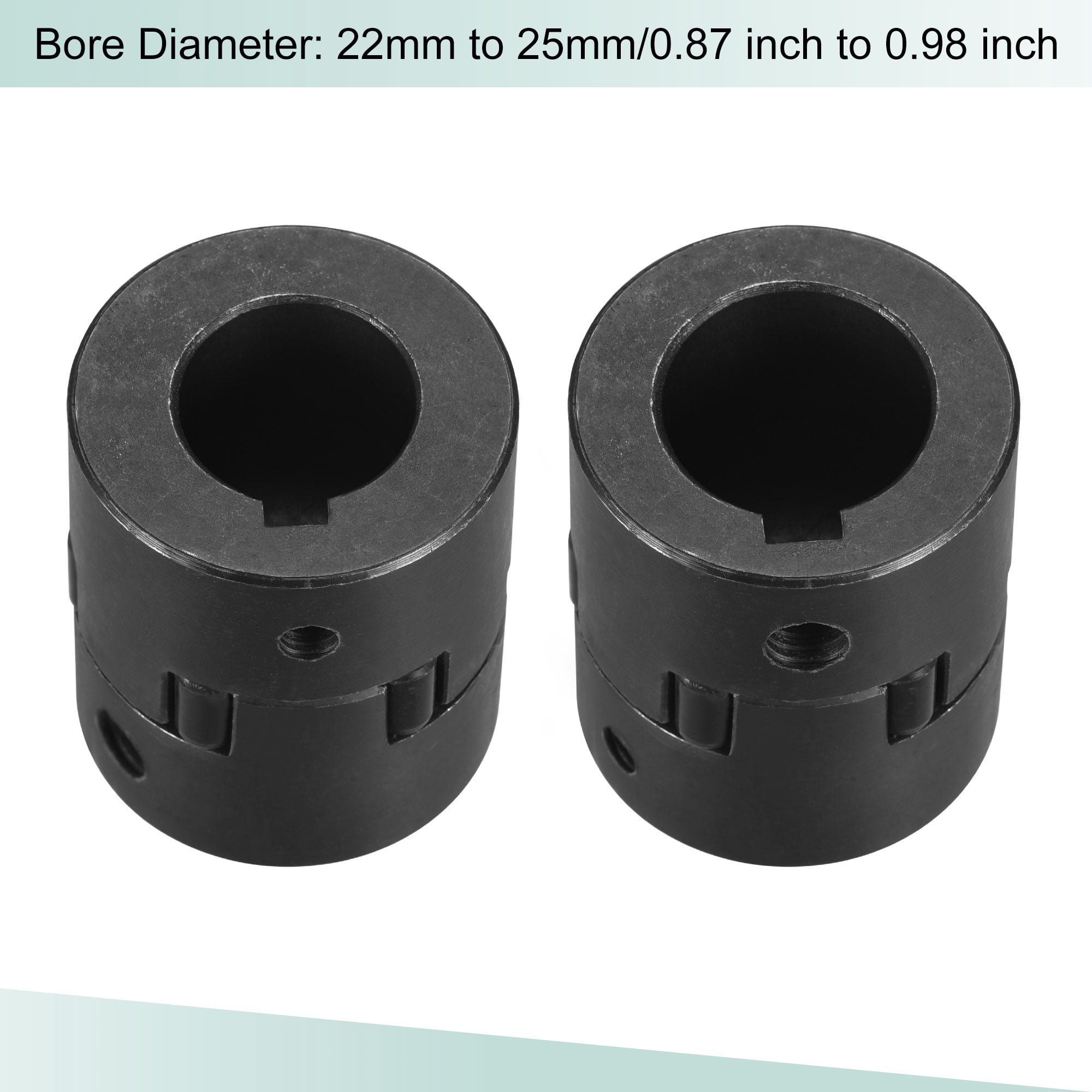 Unique Bargains Flexible Coupling Shaft Motor Coupler Joint for Robotics and Machinery Applications 22-25mm