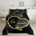 thumbnail image 2 of Castle Fairy Boys Girls King And Queen Twin Comforter Sets,Love Heart Print Bedding Set, 2 of 8