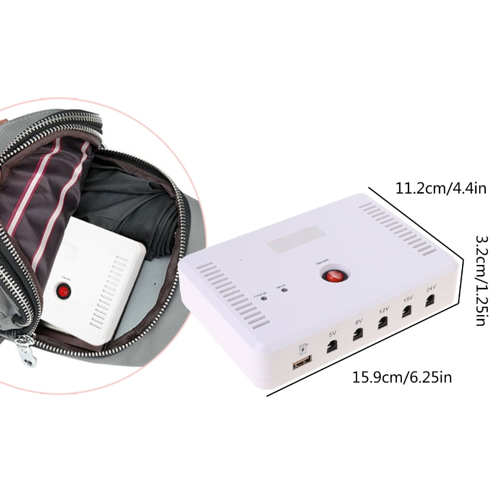 High Capacity 13200mAh Battery Backup Uninterruptible Power Supply 5V 9V 12V 15V 24V for Electronic Gadgets
