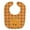 Orange, variant on Lime Face Baby Bib