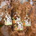 thumbnail image 7 of GROFRY Easter Ornament Colorful DIY Burr-free Hanging Egg Chick Rabbit Easter Decoration Holiday Supplies, 7 of 7