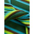 thumbnail image 5 of hirigin Women's Green Long Sleeve Crop Tops Deep V Neck Knotted Striped Knitwear Tops for Spring Summer, 5 of 9