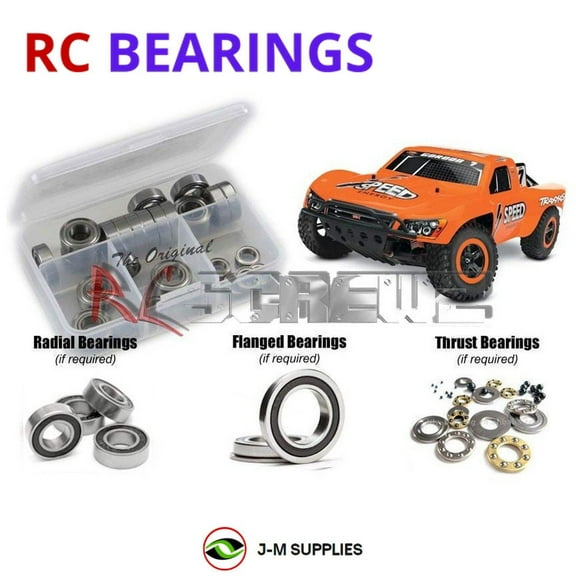 RCScrewZ Rubber Shielded Bearing Kit tra050r for Traxxas Nitro Slash 3.3 44054-1 RC Car | SET