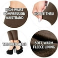 thumbnail image 6 of Satina Fleece Lined Leggings High Waist Compression Slimming Warm Opaque Tights (One Size, Mocha), 6 of 6