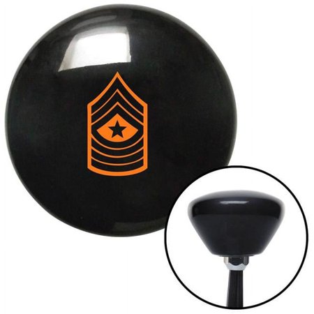 Orange 10 Sergeant Major Black Retro Shift Knob with M16 x 1.5 Insert Shifter Auto Brody