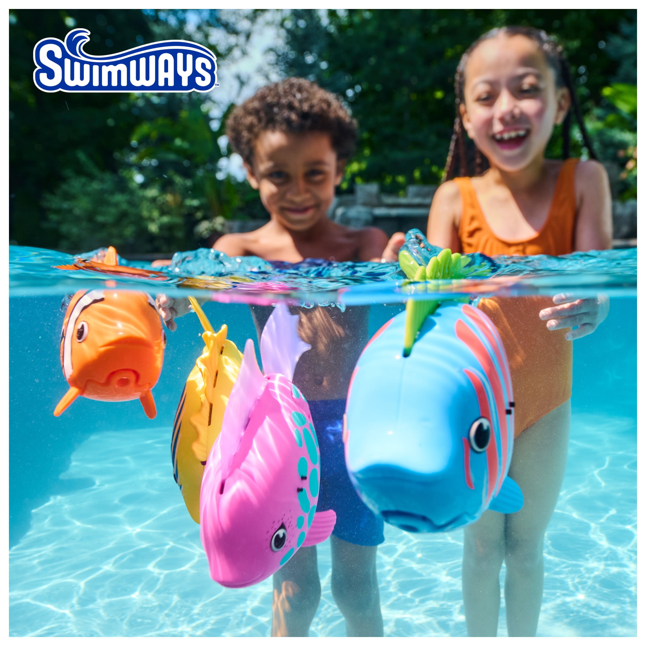 SwimWays Rainbow Reef Fish, Swim Shady (Batteries Included)