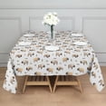 thumbnail image 3 of White Buffalo Pattern Square Tablecloth,Waterproof Square Table Cover,Wipeable Spillproof Washable Table Cover for Home Kitchen Party Decor 60"x60"(152x152cm), 3 of 6