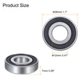thumbnail image 2 of 4 Pcs 16001-2RS Deep Groove Ball Bearing 12x28x7mm High Carbon Chrome Steel Z0 Double Rubber Sealed Bearing (ABEC1), 2 of 5