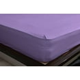 thumbnail image 2 of The Great American Store 1PC Solid Fitted Sheet - 1800 Series Brushed Microfiber 17 Inch Deep Pocket - Wrinkle, Fade, Stain Resistant - Hypoallergenic - Cal King Size Solid Lavender, 2 of 4