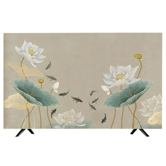 TV Cover, Dustproof, TV Screen Protector for LCD, LED, Painting, Pattern, Indoor, Bedroom, Living Room, Decoration, Dust Protection for TV