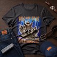 thumbnail image 3 of Jollimate Hold On Let Me Overthink This Shirt, Funny Raccoon Graphic Tee, Humorous Gift for Men, 3 of 6
