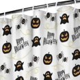 thumbnail image 3 of Halloween Happy Halloween Pumpkins and Spiders Shower Curtain 36"x72" ,Bathroom Decorative Shower Curtains Set with 12 Hooks,Modern Waterproof Washable Shower Curtain, 3 of 6